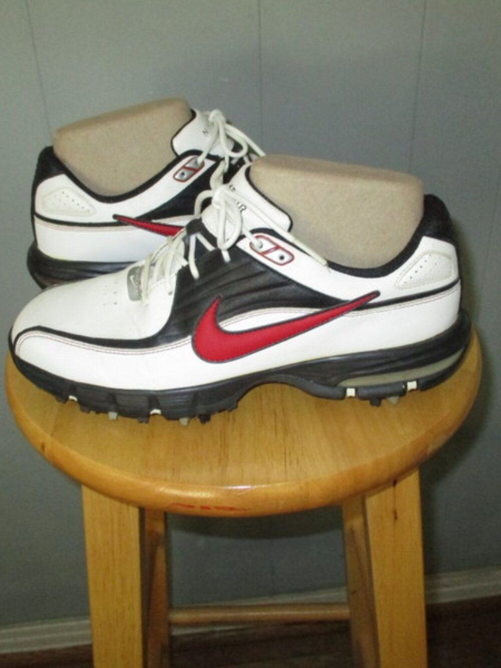 Nike Golf White Leather Golf Shoes